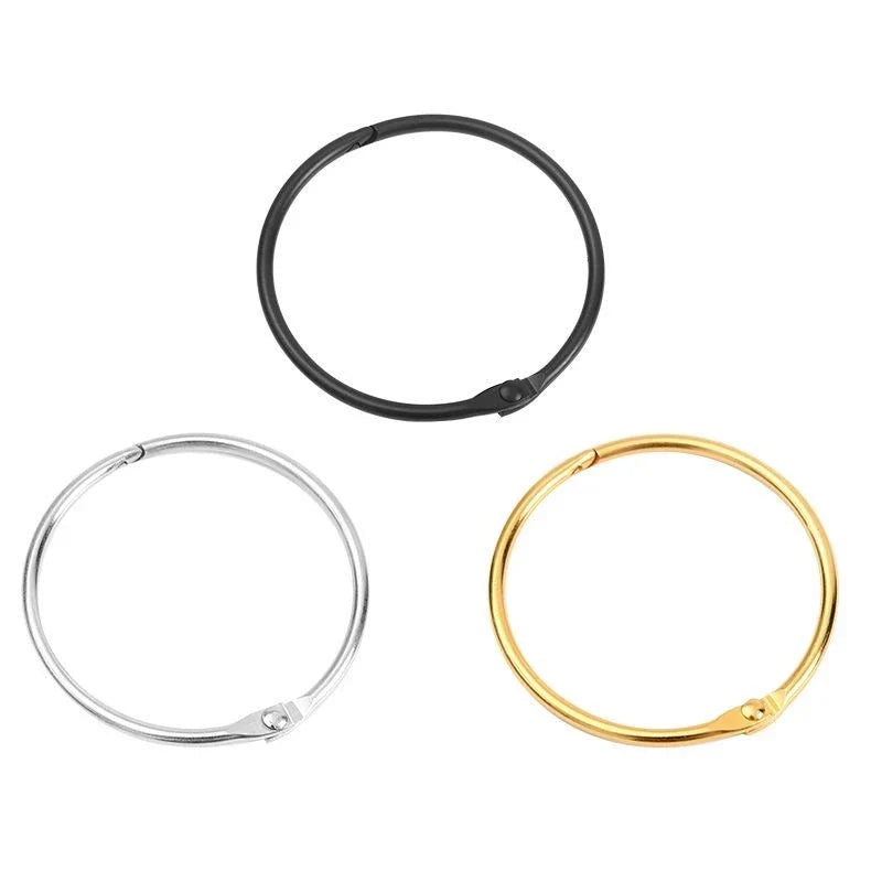 Metal Curtain O Rings with Rust Resistant Smooth Glide Design for Shower and Bathroom Curtains