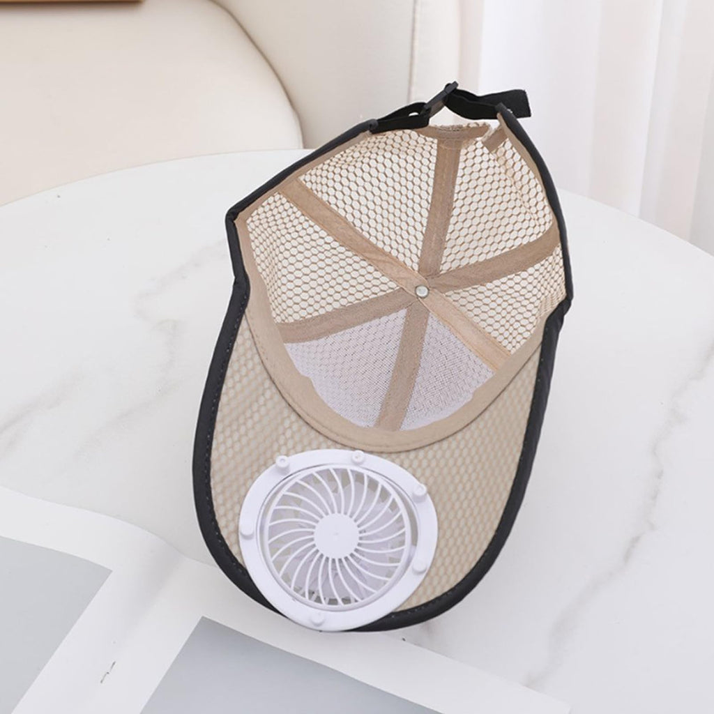 Solar Breeze Hat with Built In Cooling Fan and Mesh Sun Protection Design for Outdoor Activities