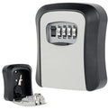Ultra-Secure Flip-Top Key Safe with Combination Dial, Metal and Plastic Key Storage Box for Home or Outdoor Use