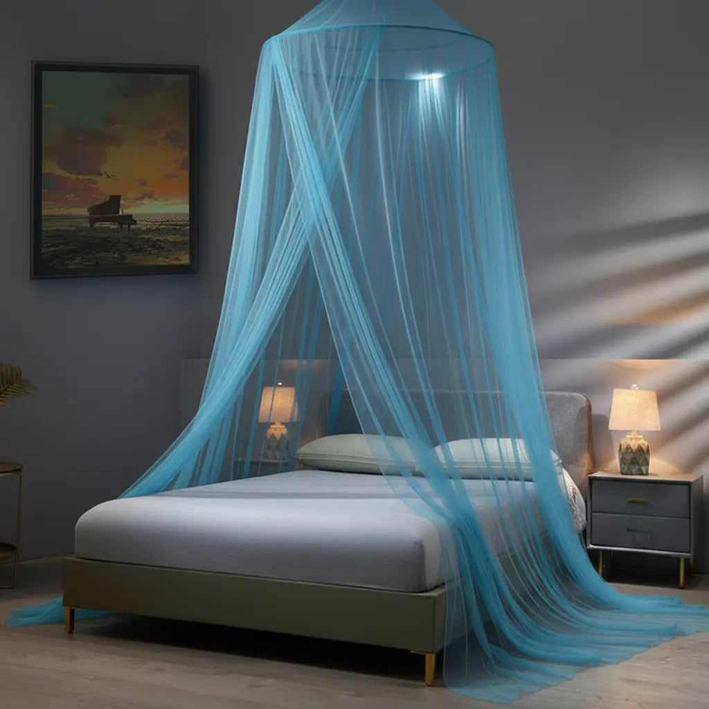 Large Dome Hanging Mosquito Net Bed Canopy for Insect Protection Home and Travel Use