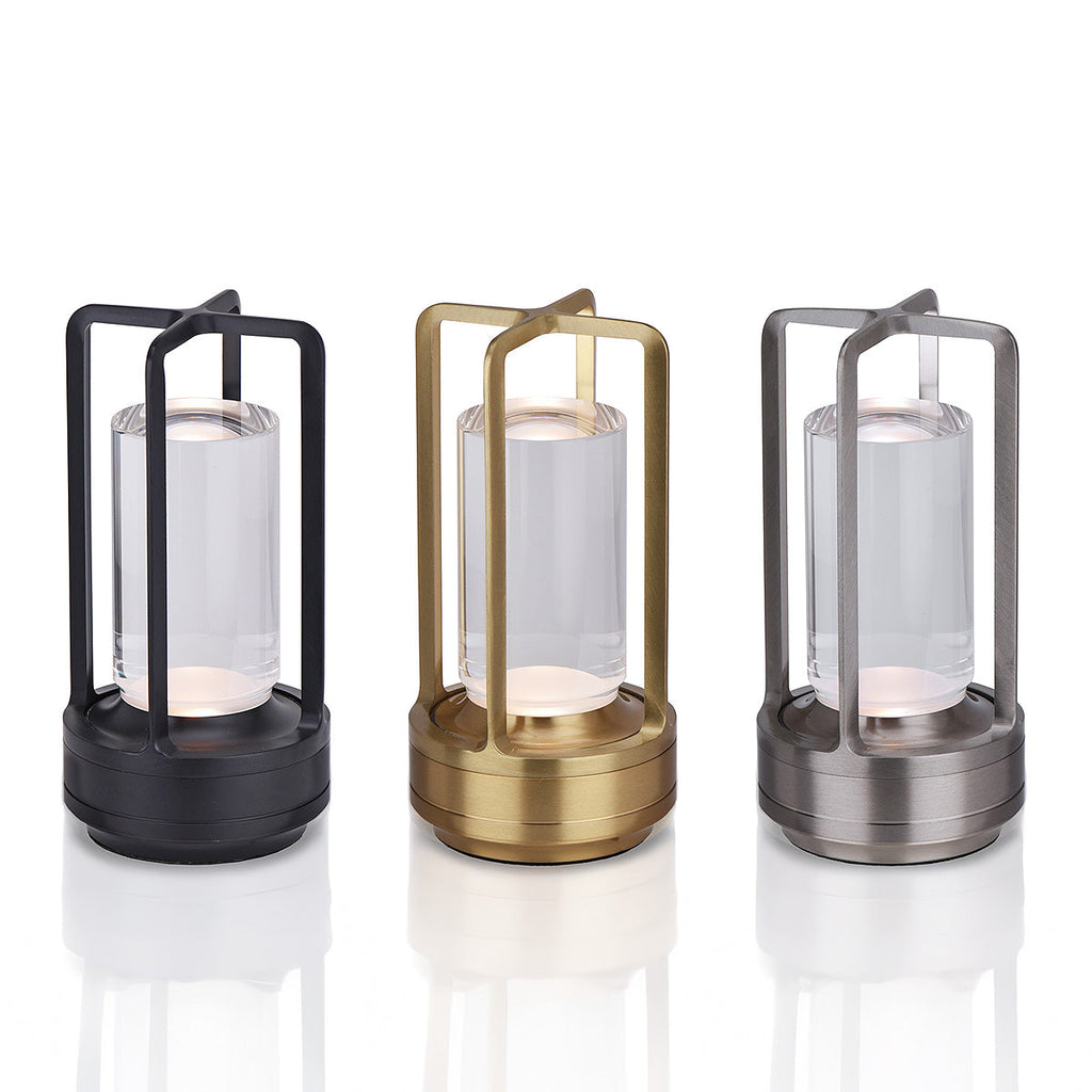 Rechargeable Crystal Table Lamp with Touch Control LED Design for Restaurants Bedrooms and Outdoor Use