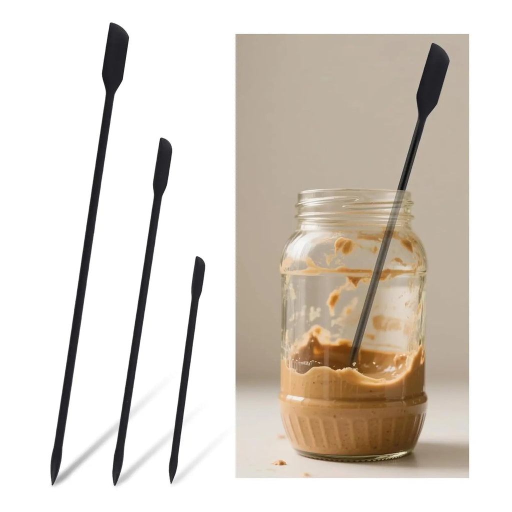 9Pcs Food Grade Silicone Spatula Set Heat Resistant Non Stick Baking Tools for Cooking