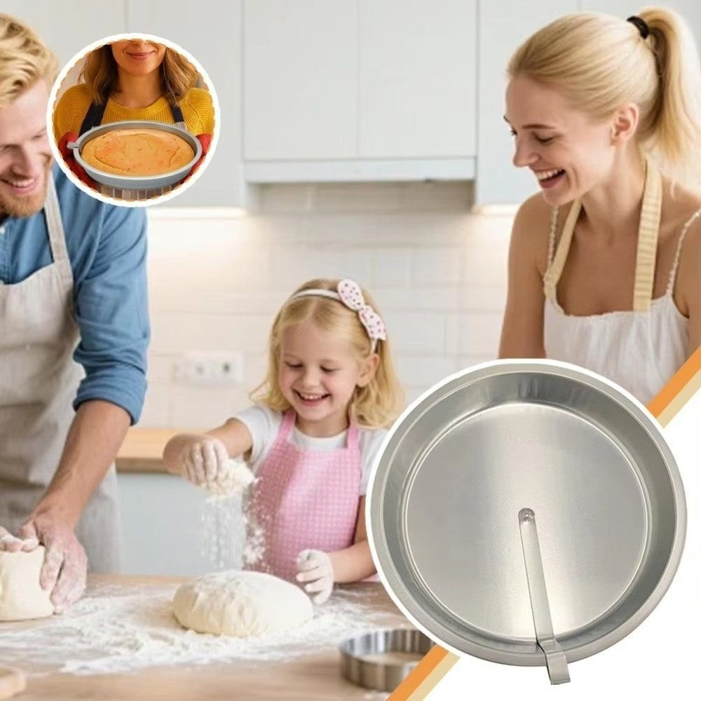 Stainless Steel Round Cake Mold with Nonstick Design for DIY Baking and Dessert Preparation
