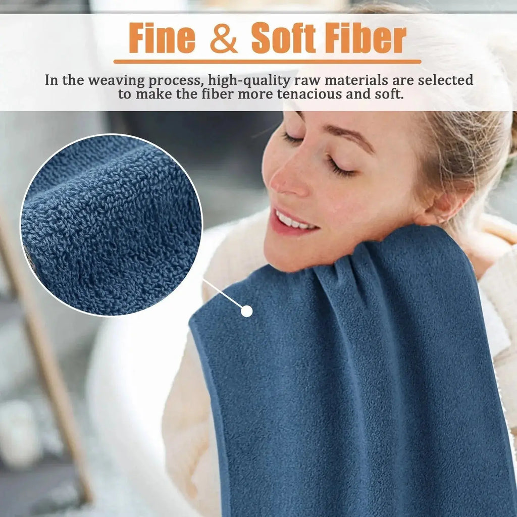 Thickened Absorbent Hand Towel with Soft Woven Polyester Cotton Blend for Home Use