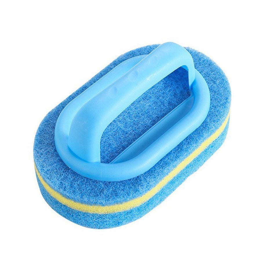 3 Pcs Durable Household Cleaning Brush with Handle for Kitchen, Bathroom, and Dish Scrubbing, Thickened Scrubbing Sponge for Efficient Cleaning