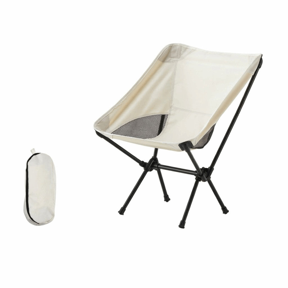Ultralight Backpacking Moon Chair with Foldable Aluminum Frame for Camping Beach and Outdoor Travel