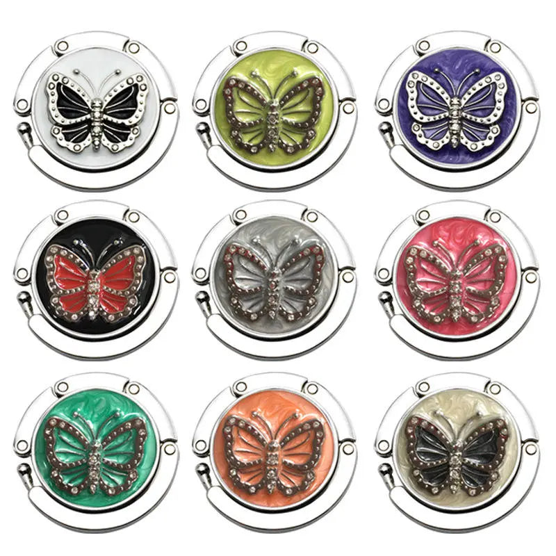 Foldable Butterfly Purse Hook Portable Table Handbag Hanger