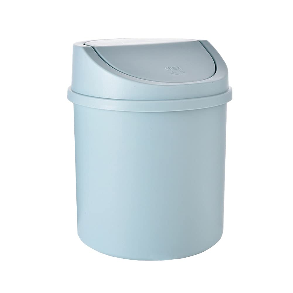 Mini Desktop Trash Bin with Lid for Desk Workspace
