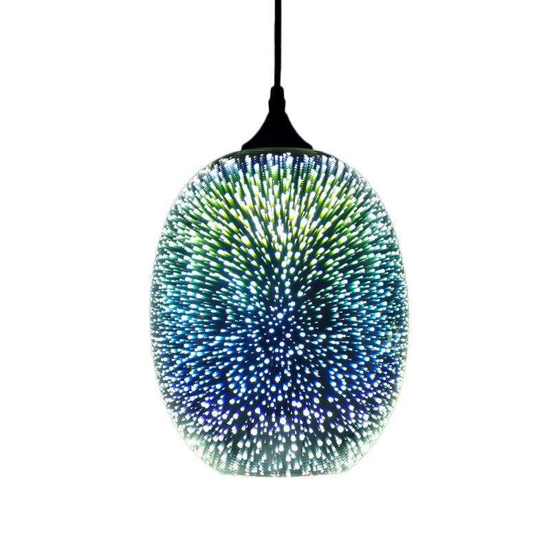 Starburst Pendant Light with 3D Glass Shade Design for Dining Rooms Bars and Decorative Indoor Lighting