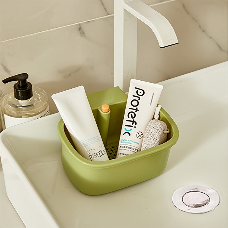 Press Drain Basket with One Click Sink Filter Design for Kitchen Basin Drain and Food Collection