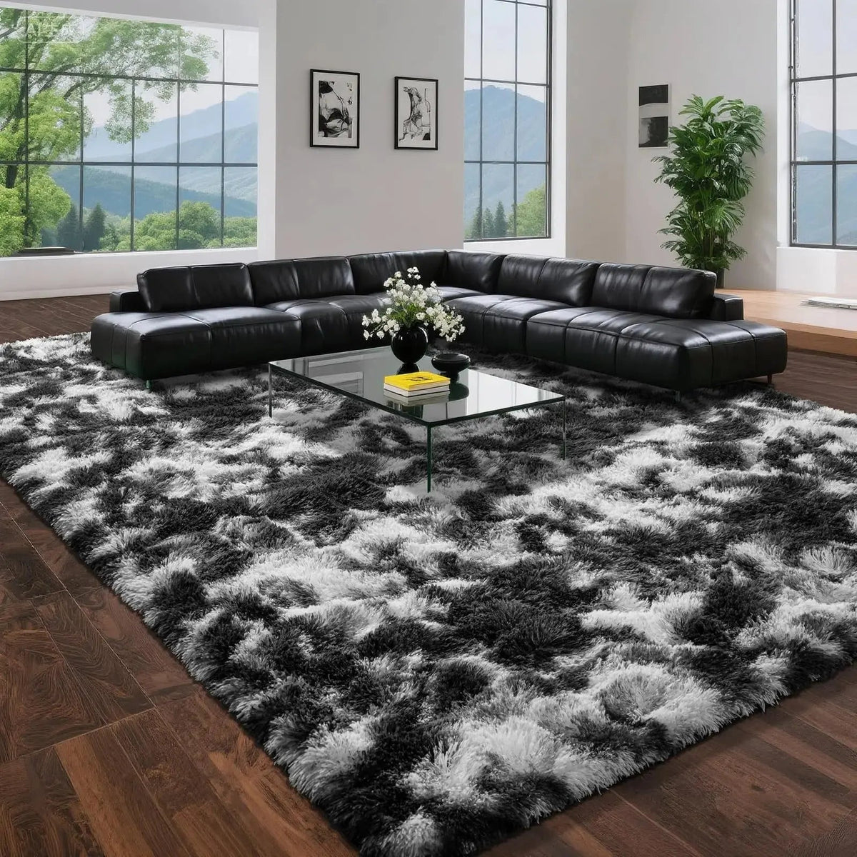 Long Hair Fluffy Nordic Carpet for Bedroom, Children’s Room, and Bedside Use