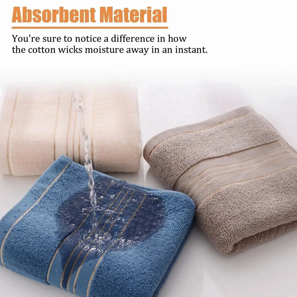 Thickened Absorbent Hand Towel with Soft Woven Polyester Cotton Blend for Home Use