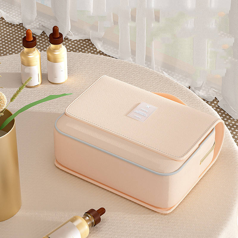 Hanging Toiletry Bag with Waterproof Polyester Compartments for Travel Makeup Bathroom and Gym Storage