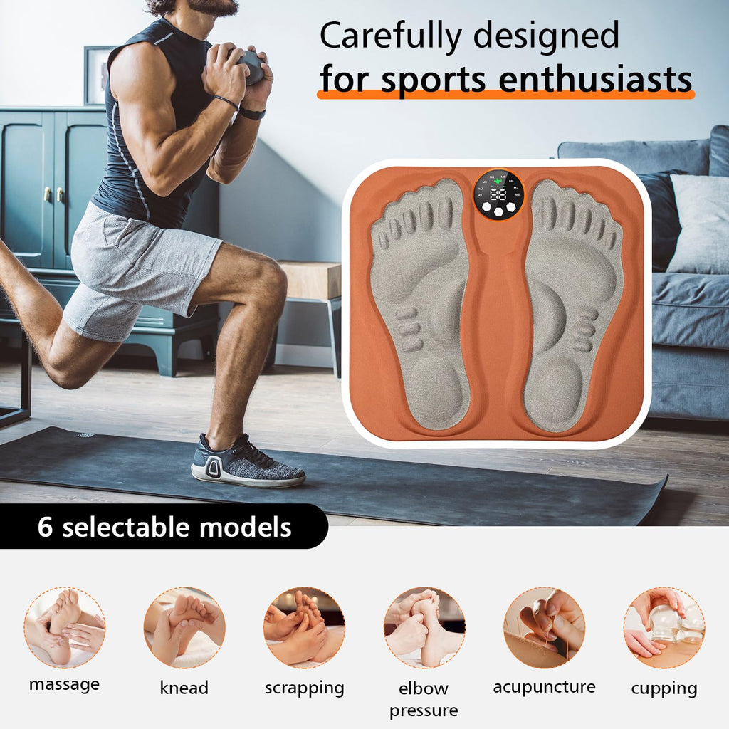 Foot Massage Pad with Remote Control and Adjustable Modes for Daily Relaxation Use