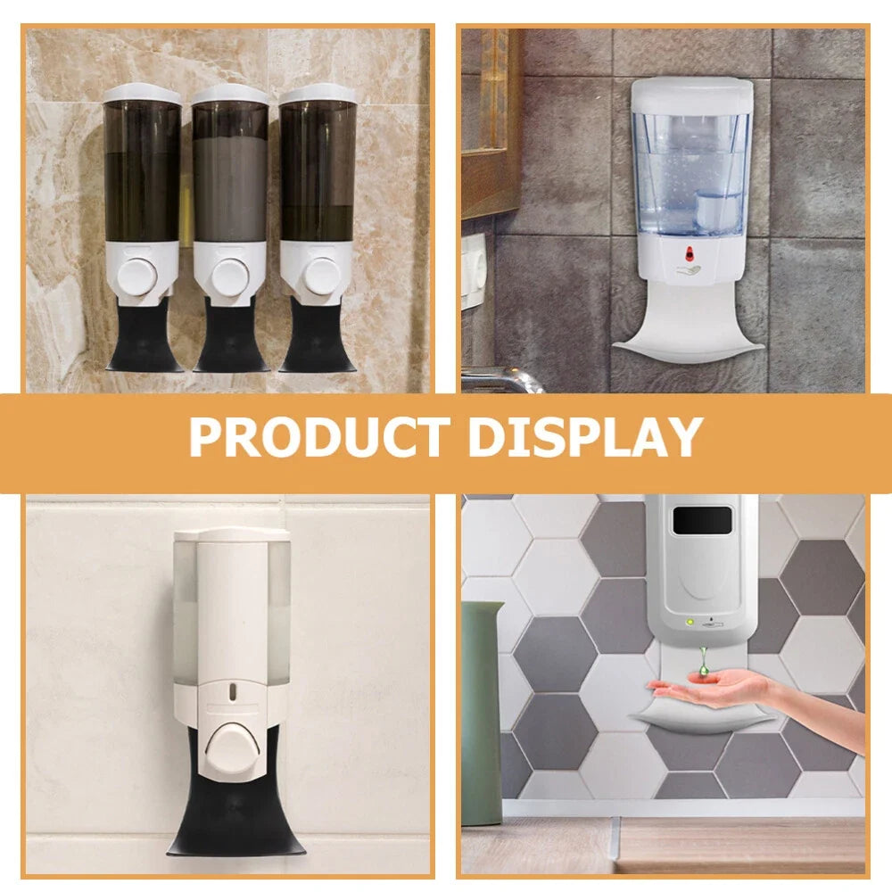 2 Pcs Soap Dispenser Drip Tray with Wall Mounted Catcher Design for Bathroom Sinks and Countertop Areas