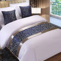 Queen Bed Runner Soft Polyester Cotton Bedding Scarf for Home and Hotel Decor