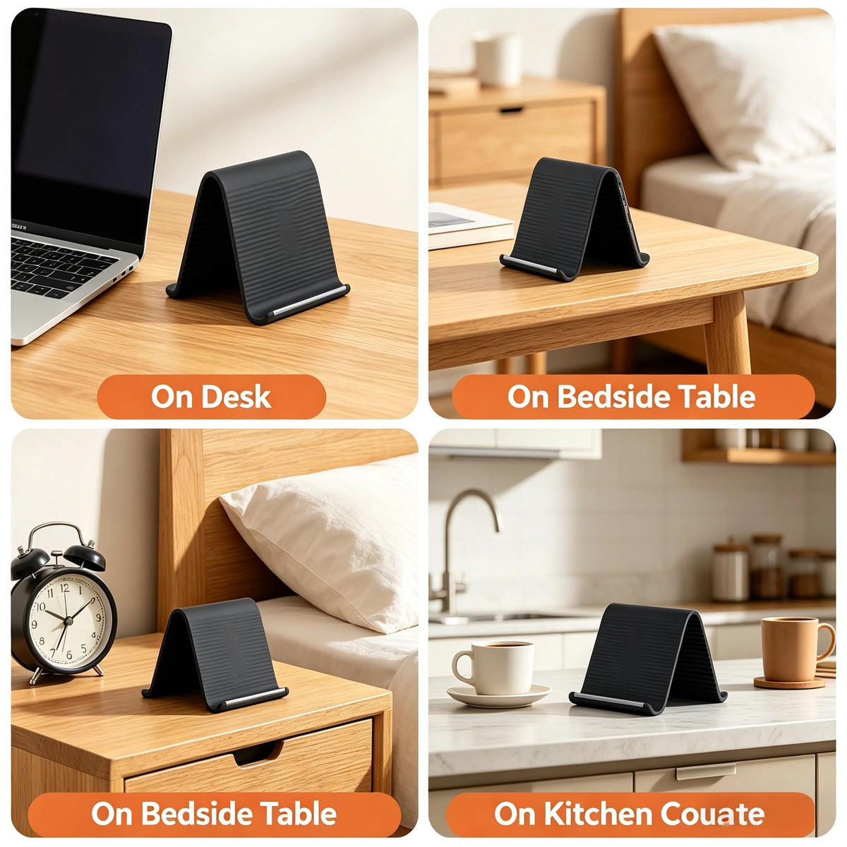 Foldable Multi Functional Phone Stand Flexible Desktop Holder for Phone Tablet and Laptop Use
