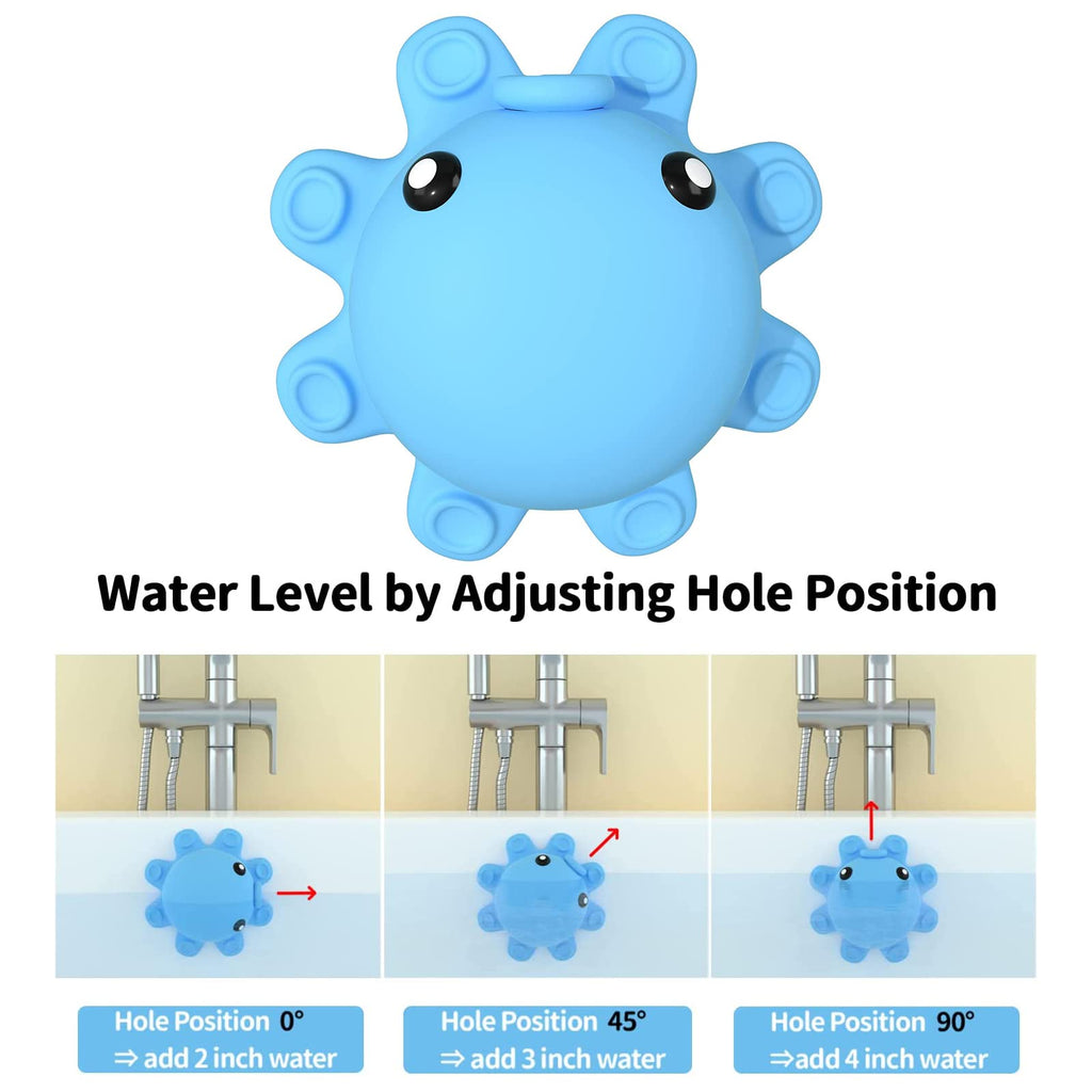 Silicone Bath Overflow Drain Cover with Stopper Design for Deeper Bathtub Water Use