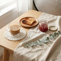 2Pcs Handmade Cotton Braid Macrame Coaster Boho Non Slip Cup Mat Table Decor