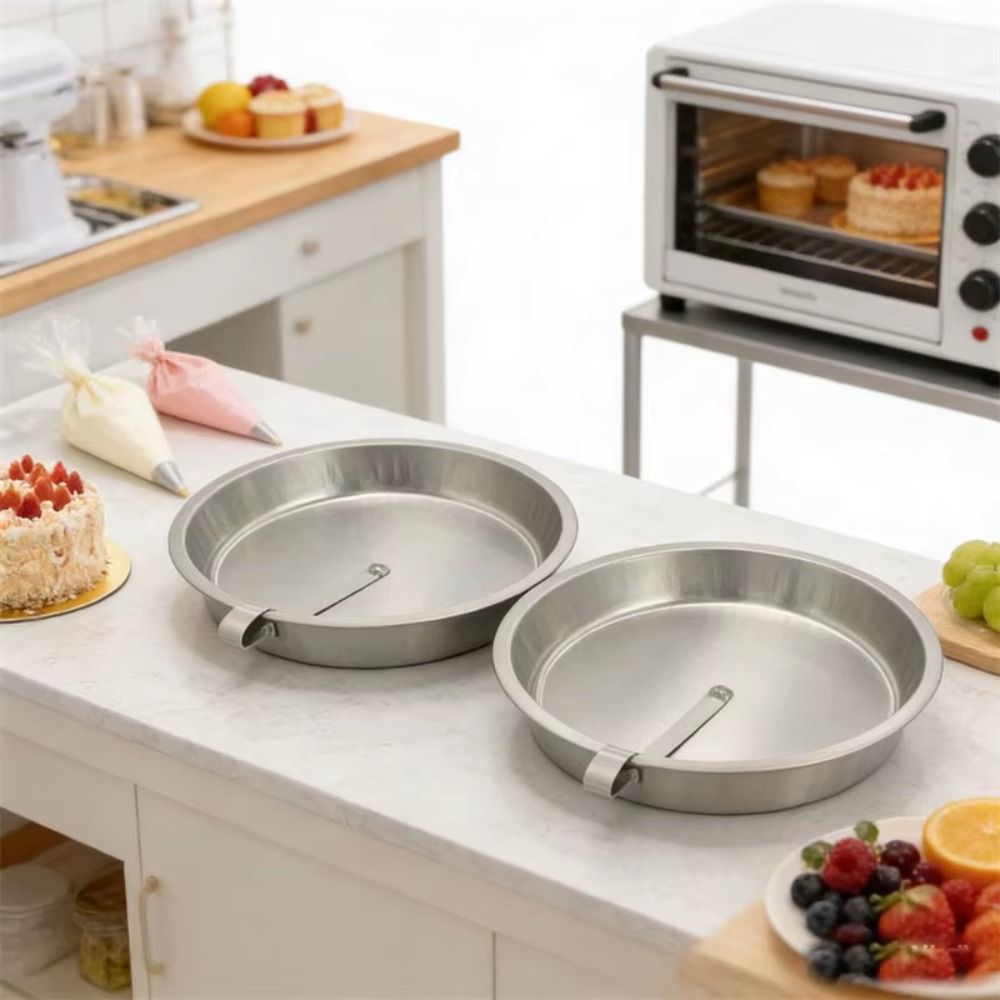 Stainless Steel Round Cake Mold with Nonstick Design for DIY Baking and Dessert Preparation