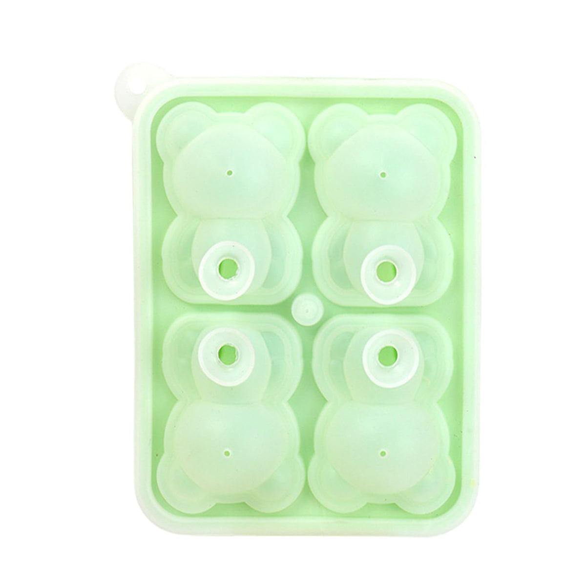 Bear Chill Ice Mold with 3D Silicone Design for Whiskey Cocktails and Creative Beverage Cooling