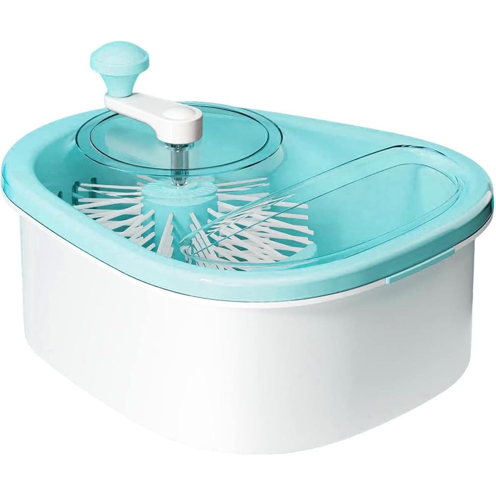 720° Rotating Fruit and Vegetable Washer with Drain Basket for Kitchen Cleaning and Food Preparation