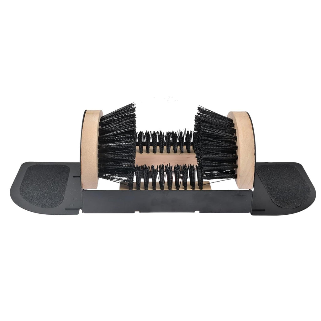 Outdoor Shoe Brush with Mud Scraper Design for All Season Footwear Cleaning and Entryway Use