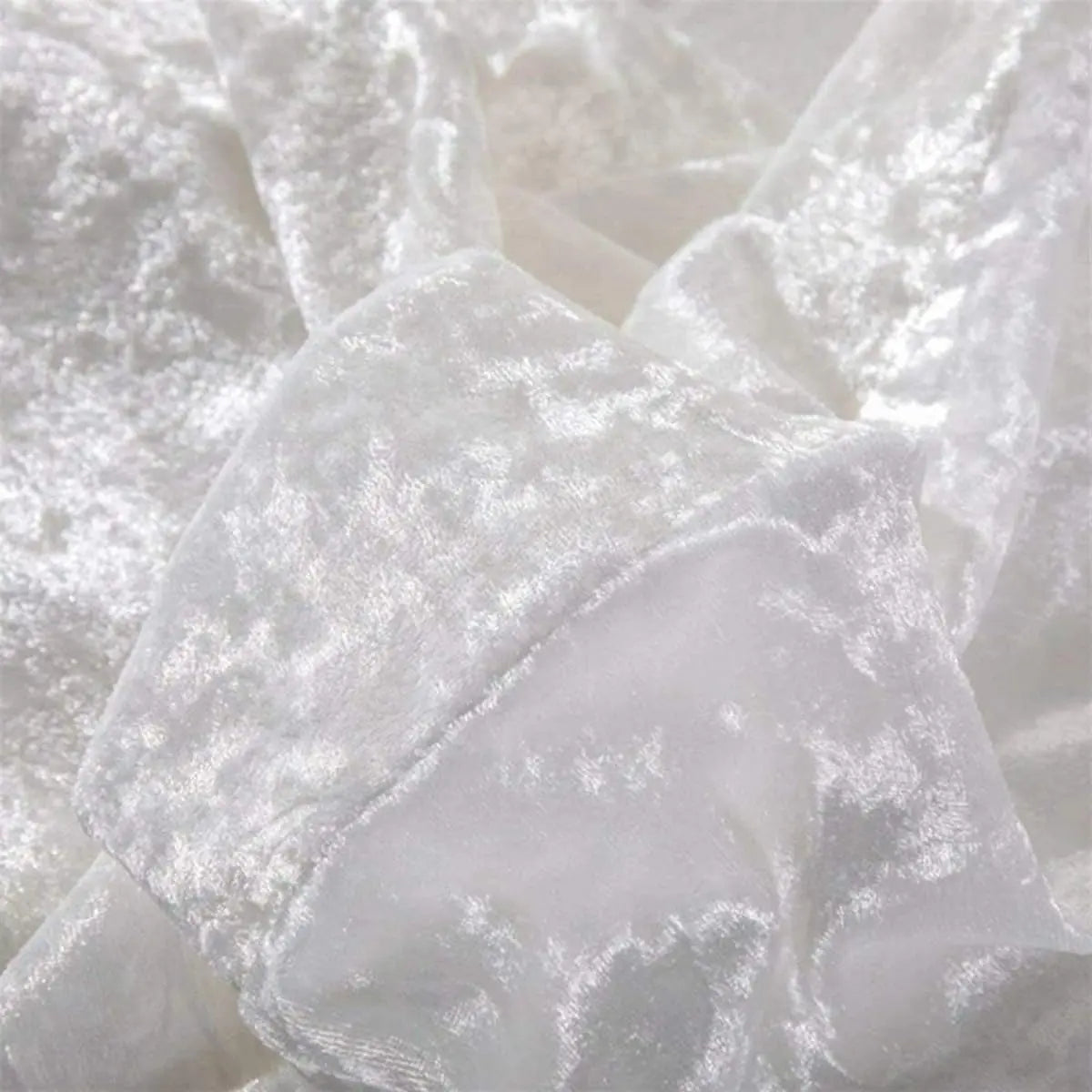 Crushed Velvet Bed Skirt Extra Deep Fully Elasticated Wrap Valance for Divan Frame