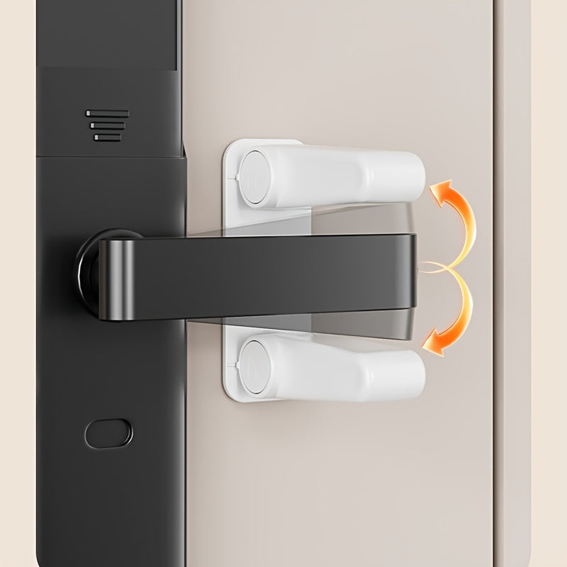 Child Safe Lever Lock with One-Hand Adult Access, Durable ABS Material, and Child-Resistant Design for Interior Doors
