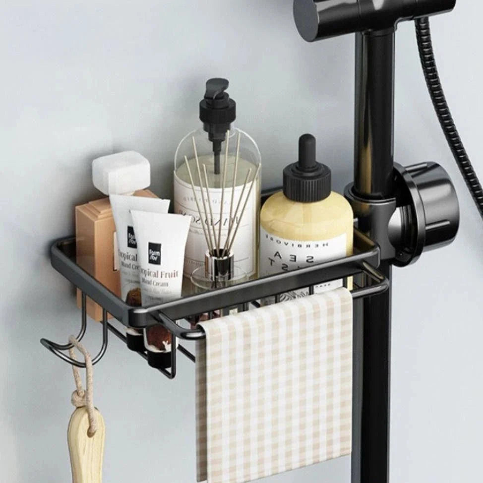 Aluminum Sink Drain Rack with Detachable Faucet Mounted Design for Kitchen Sponge and Soap Storage
