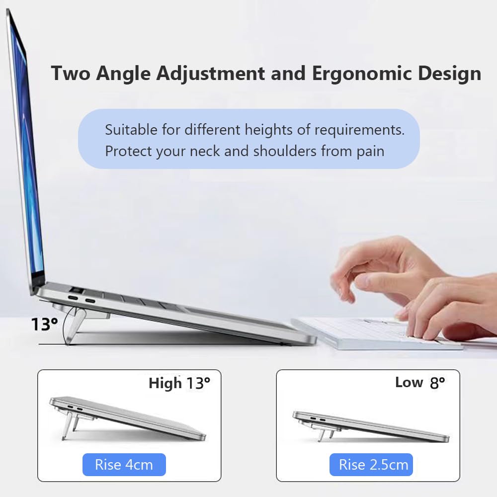 Mini Foldable Laptop Stand Adjustable Invisible Notebook Riser