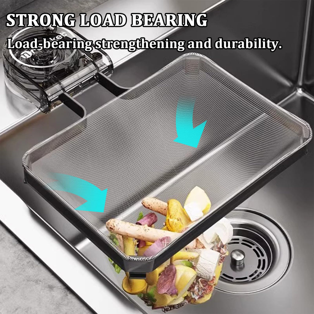 Kitchen Sink Filter Holder Disposable Food Waste Strainer (1 Pcs Drain Rack + 50 Pcs Filter)