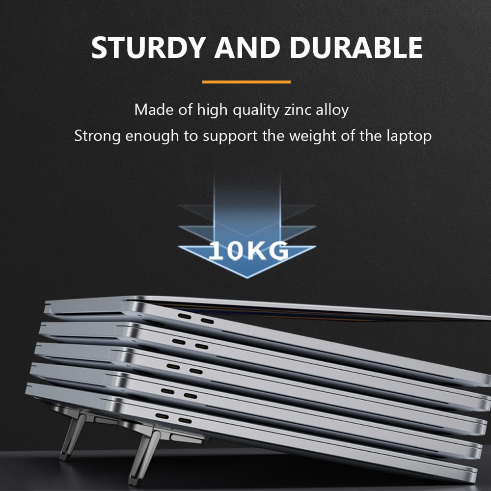 Mini Foldable Laptop Stand Adjustable Invisible Notebook Riser