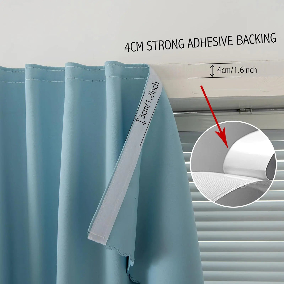 Eco-Friendly Polyester Full Blackout Velcro Sun Shield Curtain with UPF100 Protection for Light Control and Seasonal Use