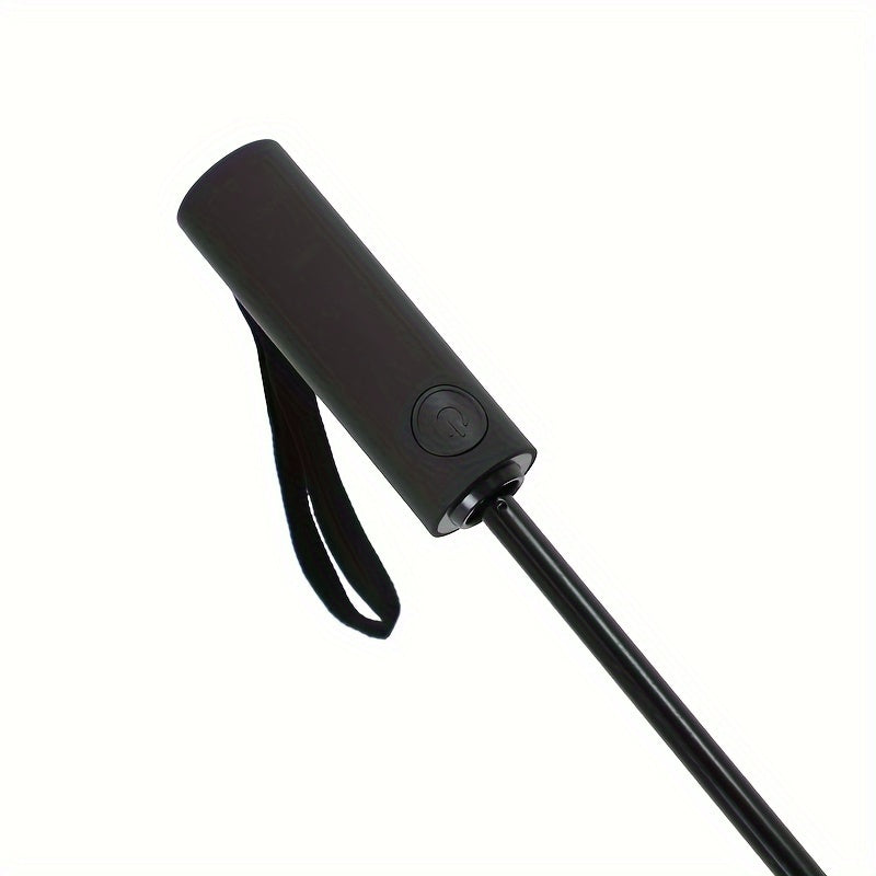 Reflective Travel Umbrella with Automatic Folding Wind Resistant Design for Daily Commutes and Outdoor Use