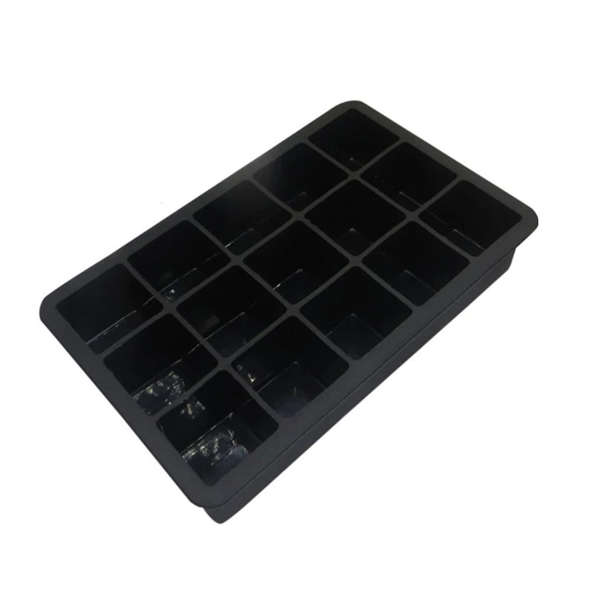 Jumbo Silicone Ice Tray with Flexible Square Mold Design for Cocktails Freezer Prep and DIY Ice Making