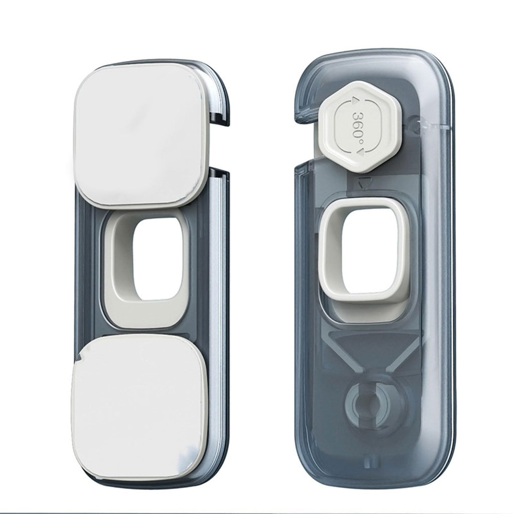 Child Proof Refrigerator Lock with Strong Adhesive Pads and Clear ABS Design for Cabinets, Ovens, and Home Safety