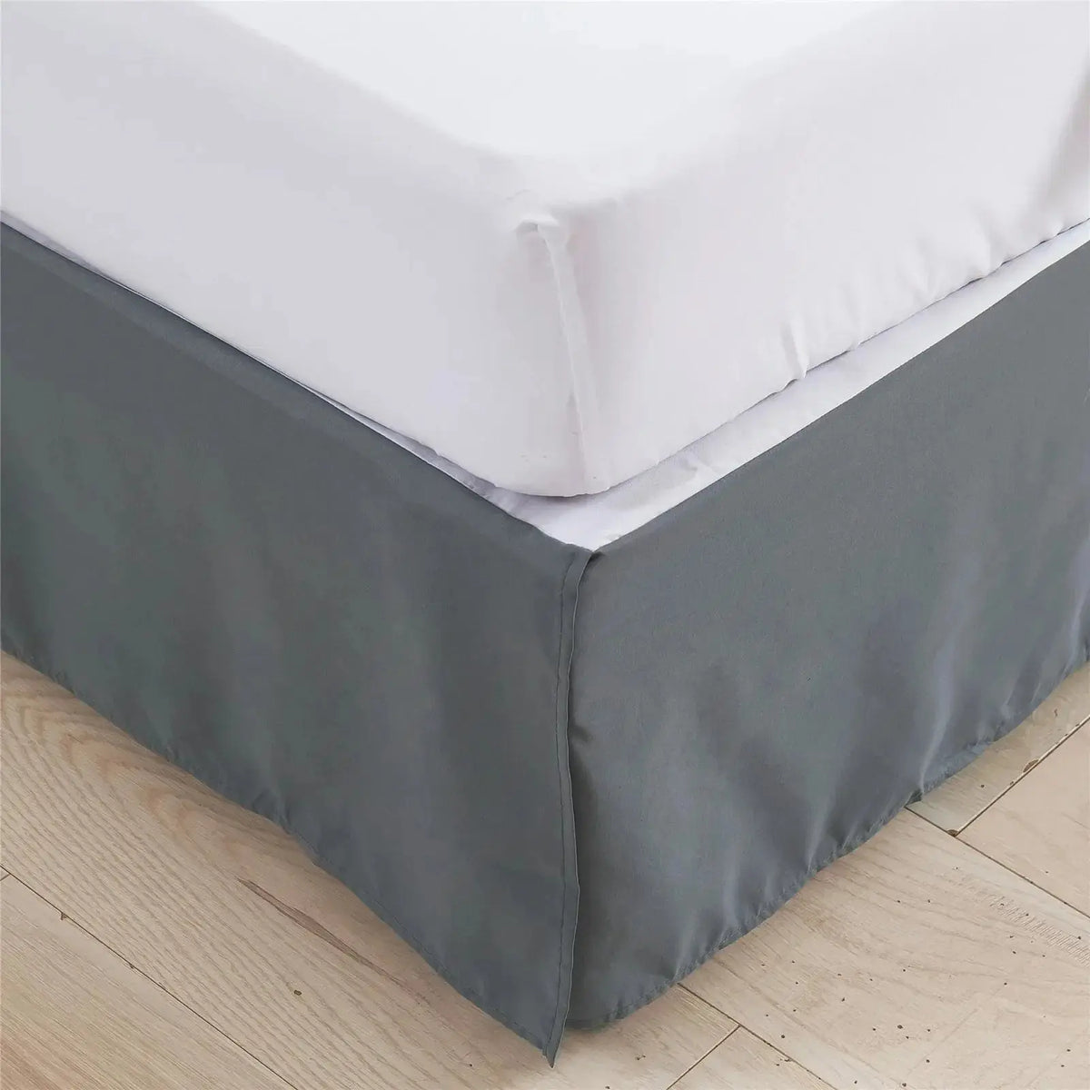 European Style Queen Bed Skirt Brushed Cloth Solid Color Dust Ruffle for 1.5m Beds