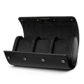 Luxury Genuine Leather Watch Roll with 3 Slots for Travel, Home Storage, and Organizer Pouch for Timepieces