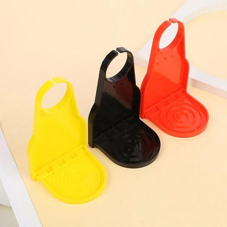 Laundry Detergent Cup Holder Clip with Drip Tray Design for Bottle Spout and Mess Free Dispensing