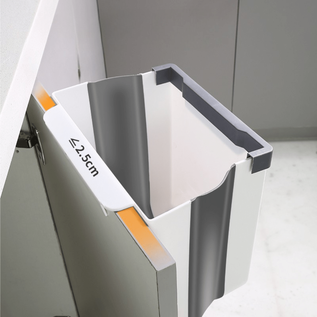 Foldable Wall Mounted Trash Bin for Kitchen Bathroom