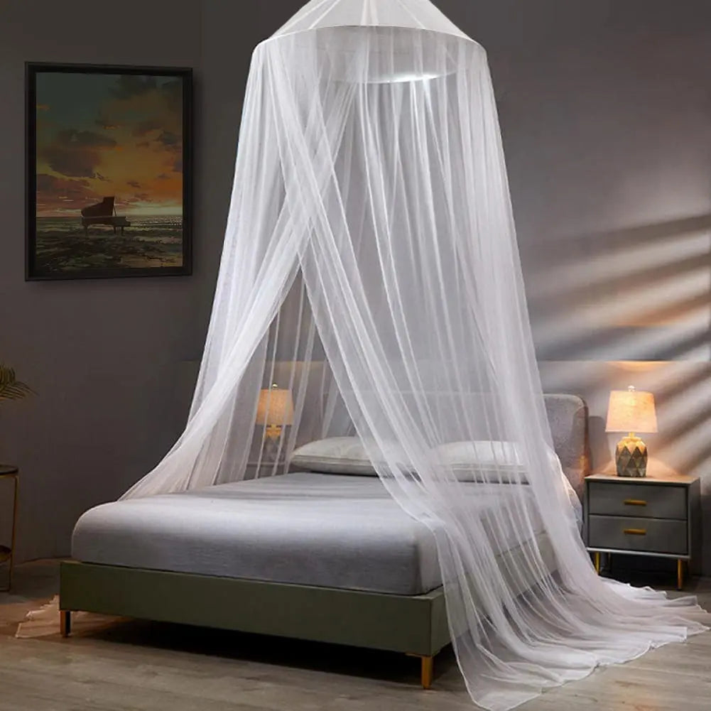 Large Dome Hanging Mosquito Net Bed Canopy for Insect Protection Home and Travel Use
