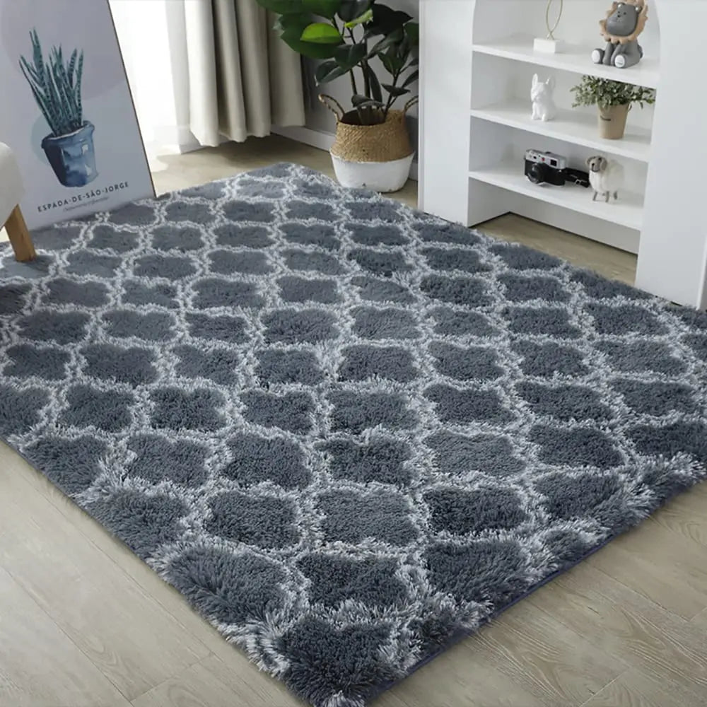 Long Hair Fluffy Nordic Carpet for Bedroom, Children’s Room, and Bedside Use