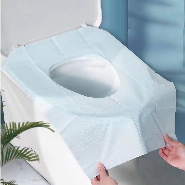 Disposable Toilet Seat Covers with Portable Travel Size Design for Public Restroom Hygiene Use