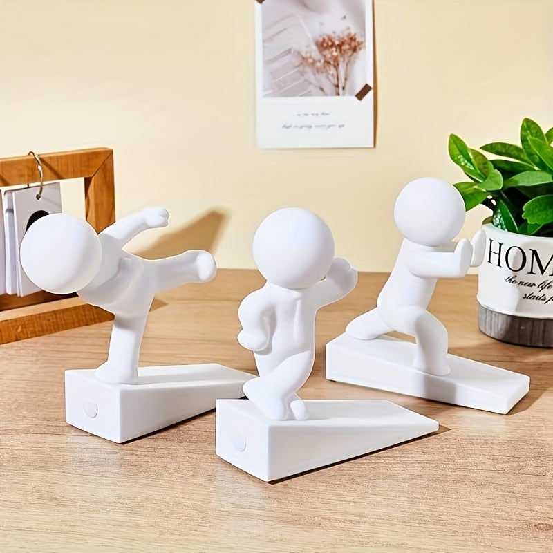Character Door Stop with Non Slip Decorative Design for Bedrooms Living Spaces and Everyday Door Protection