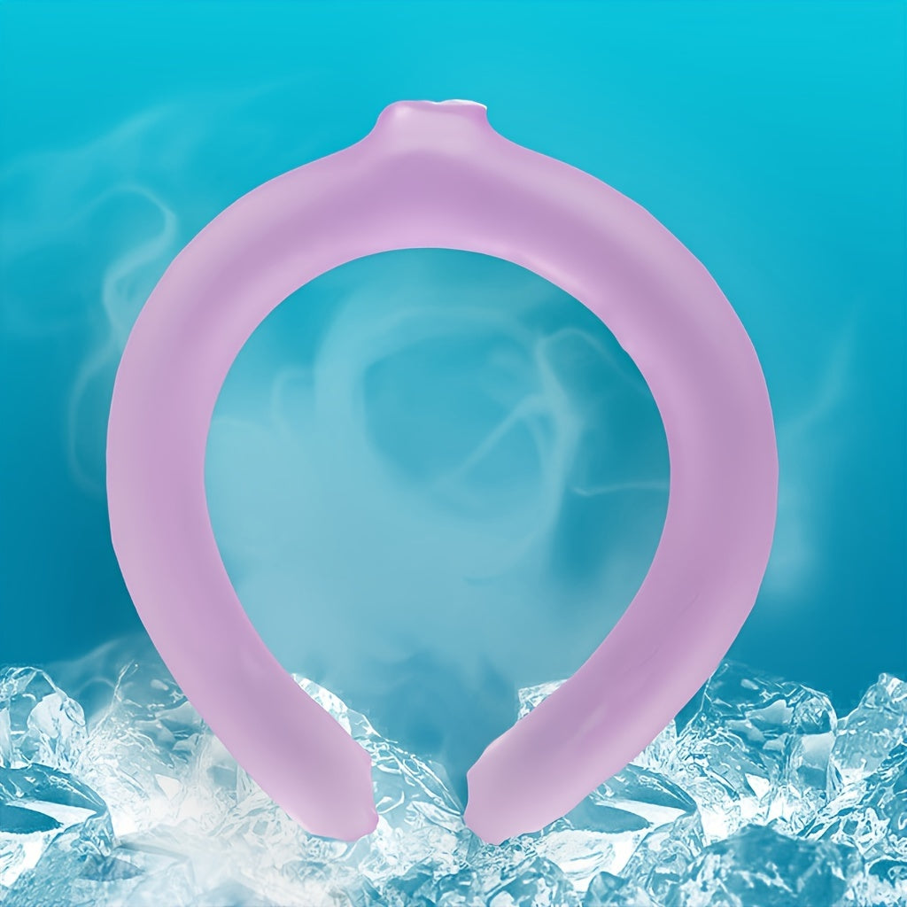 2 Pcs Portable Cooling Neck Ring with Wearable Lightweight Design for Outdoor Sports and Summer Travel