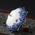 Umbrella Tea Strainer withPorcelain Loose Leaf Filter Design for Tea Brewing and Table Decor