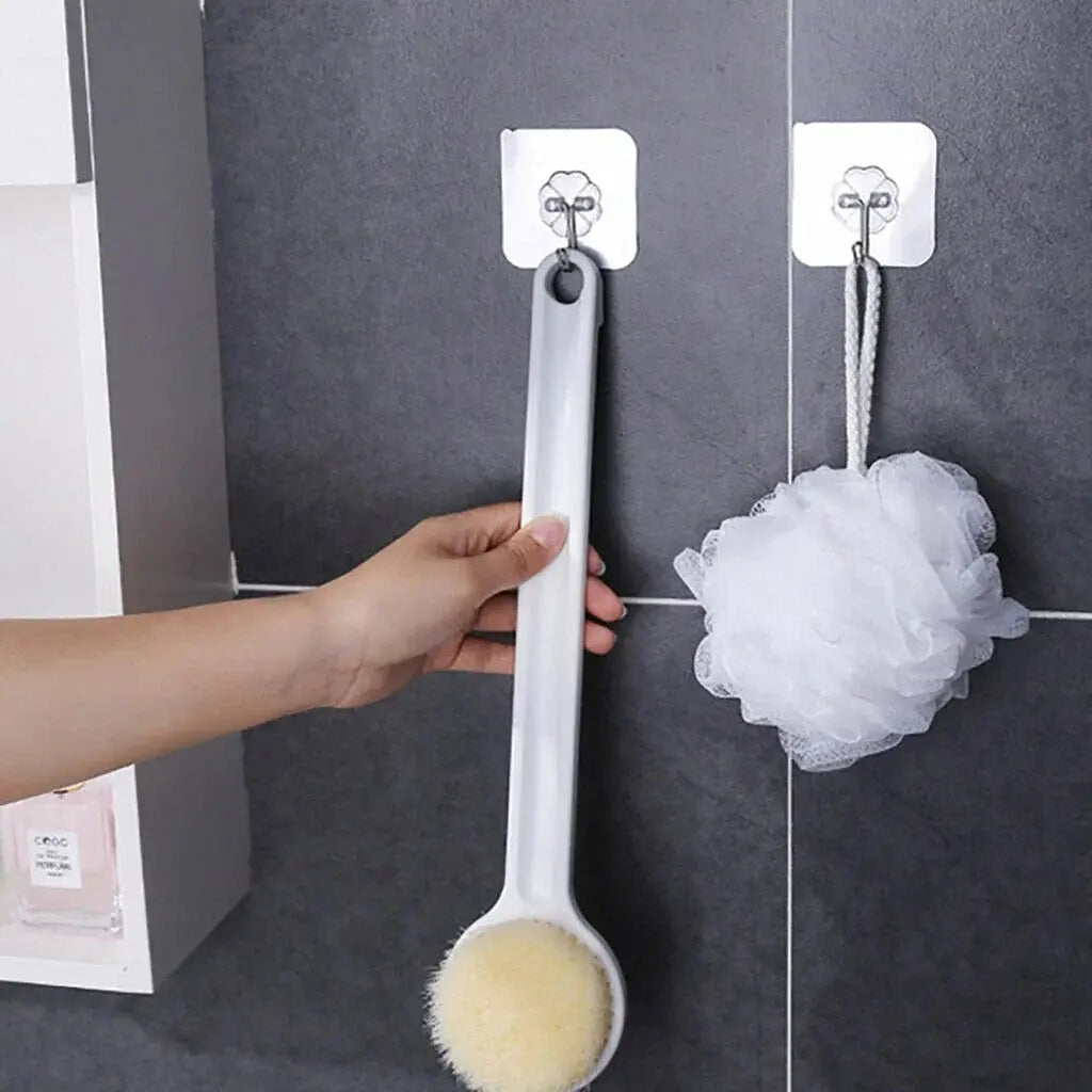 10Pcs Transparent Self Adhesive Wall Hooks for Kitchen Bathroom