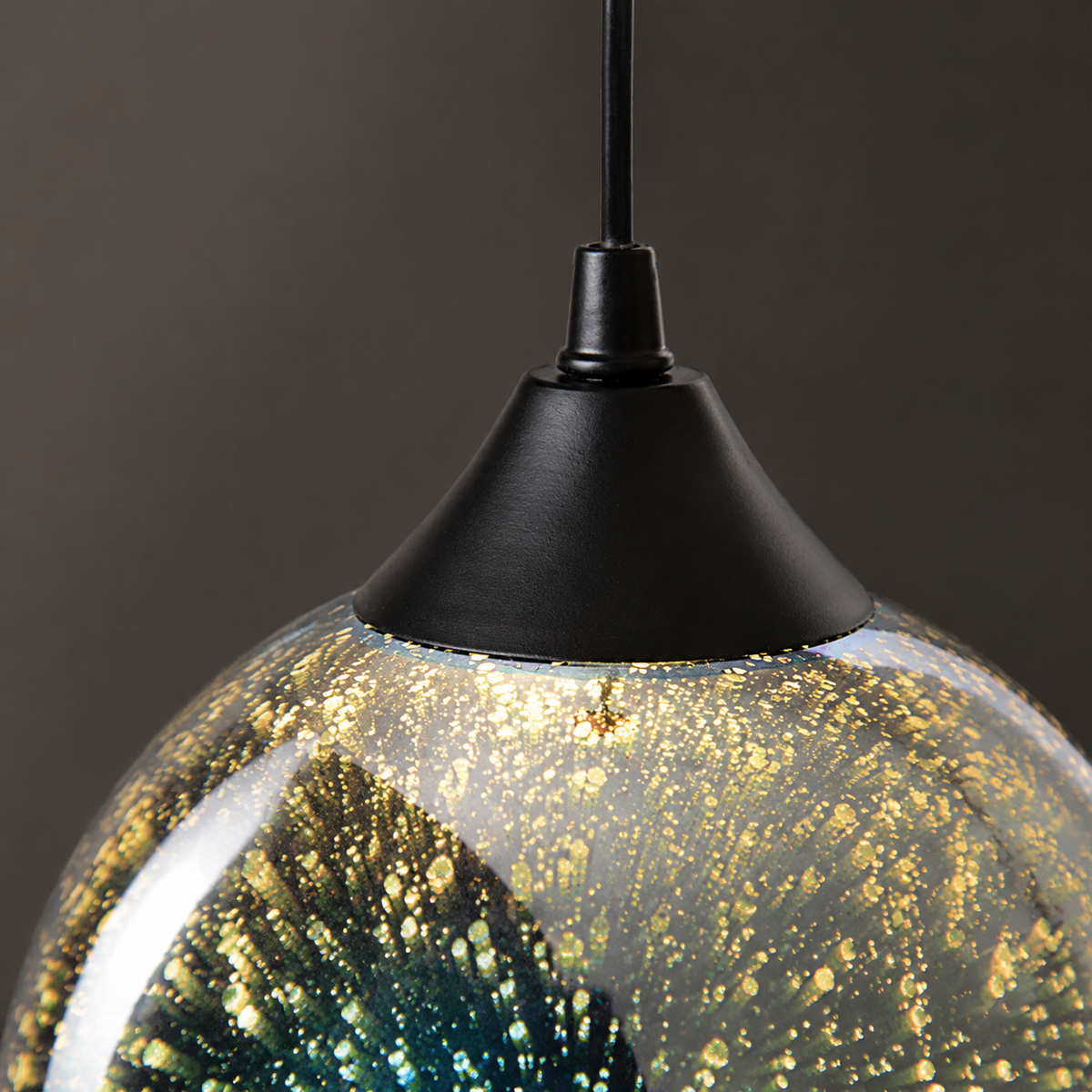 Starburst Pendant Light with 3D Glass Shade Design for Dining Rooms Bars and Decorative Indoor Lighting