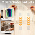 Acrylic Straw Holder with Adhesive Mount Design for Kitchen Countertop and Cabinet Storage